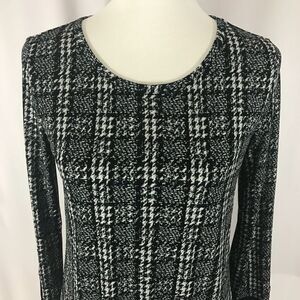 NWT Michael KORS Black Plaid Top